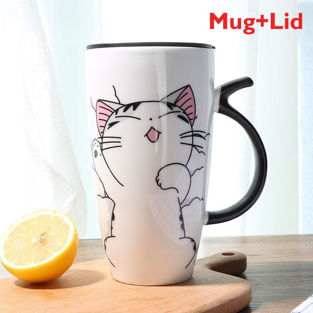 Cute Ceramic Cat Mugs