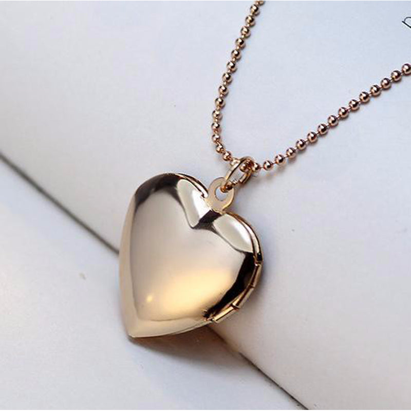 Paw Heart Picture Locket Necklace