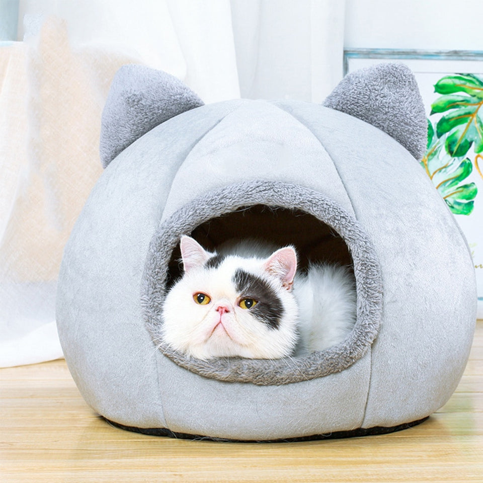Comfy Plush Cat Cave