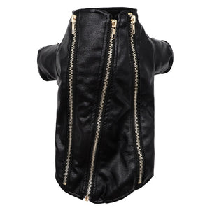 Stylish Designer Black Zipper Leather Jacket
