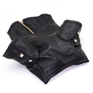 Stylish Designer Black Zipper Leather Jacket